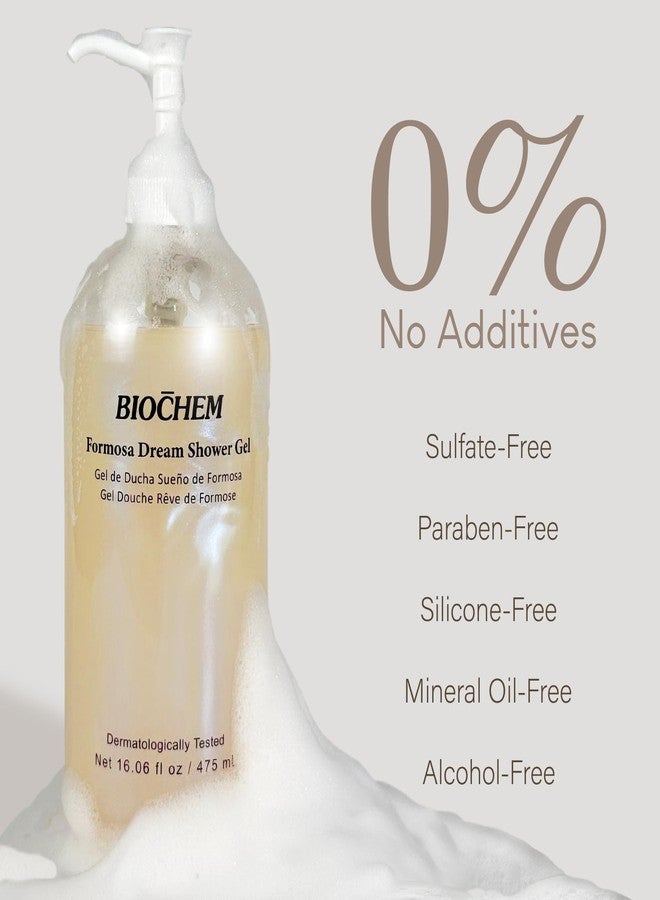 BIOCHEM Formosa Dream Shower Gel, Natural Body Wash for Hydrating, Refreshing & Moisturizing for All Skin Types, Women & Men, Soothes Dryness, Redness & Body Breakouts with Plant-Based Cleansers 16 oz - Image 5